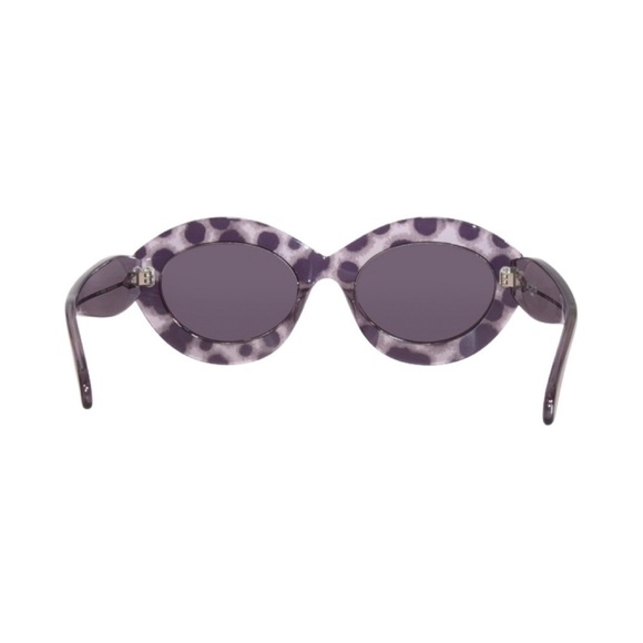 NWT ALAIA Grey/Grey Oval Shape 52mm Designer Sunglasses main image 4